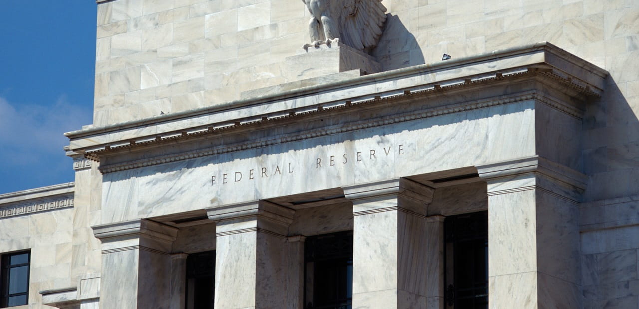 Angular image of the Federal Reserve building